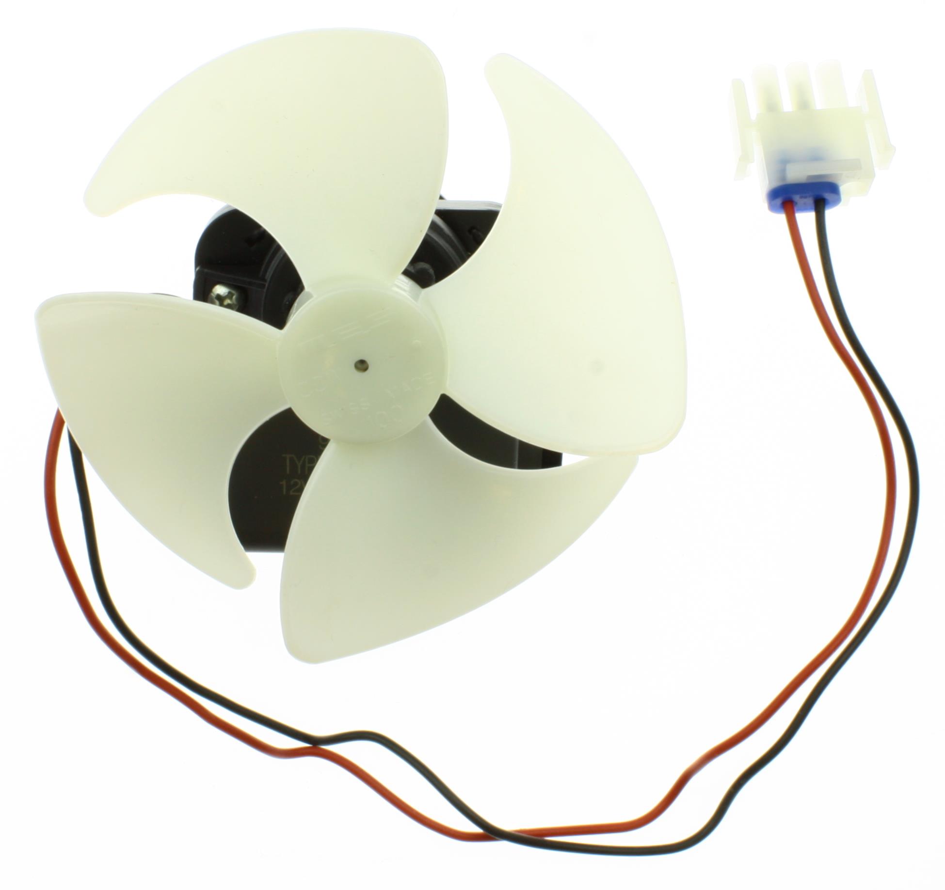 подробная фотография Electrolux (Электролюкс) 2425775059, 2260074014 мотор вентилятора морозильного отделения 12v 